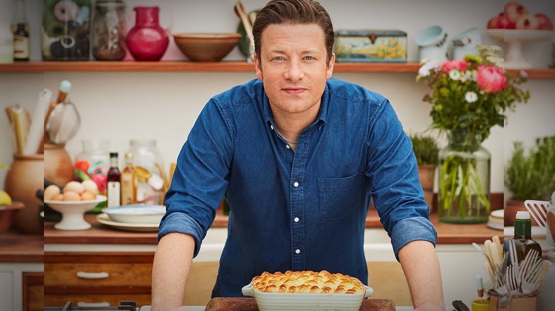 Jamie Oliver unveils his latest culinary creation - a CMAT Pie.

“It’s full of shit,” he snarked