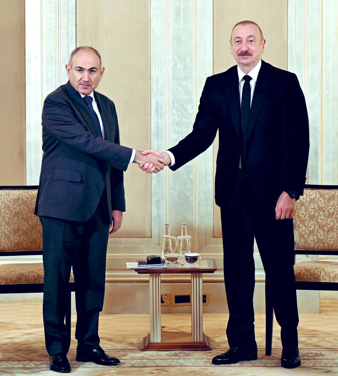 President of Azerbaijan Ilham Aliyev met today with Prime Minister of Armenia Nikol Pashinyan. Results:

✅The sides confirmed bilateral negotiations as the most efficient format for addressing normalization issue &amp; agreed to continue such result-oriented dialogue. 

✅The