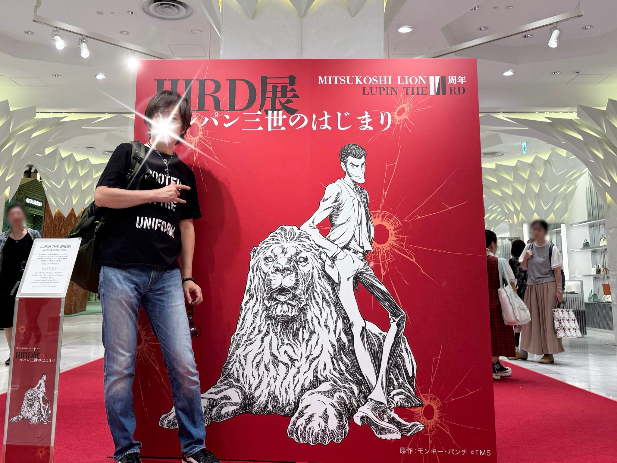 LUPIN THE ⅢRD展 日本橋 三越 限定 ルパン アクリルスタンド LUPIN THE ⅢRD展 日本橋 三越 限定 ルパン アクリルスタンド