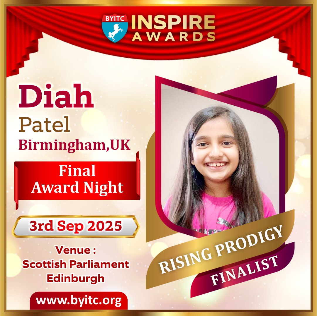 Byitc_Supermath's tweet photo. Where brilliance begins early – Meet our Rising Prodigy Finalists!  

Learn more about the BYITC Inspire Awards 2025:  

https://t.co/JntRuKtuHW 

#BYITC 
#Supermaths 
#InspireAwards2025 
#AllRounder 
#RisingProdigy 
#InspireTheFuture https://t.co/oE5DXql1KP
