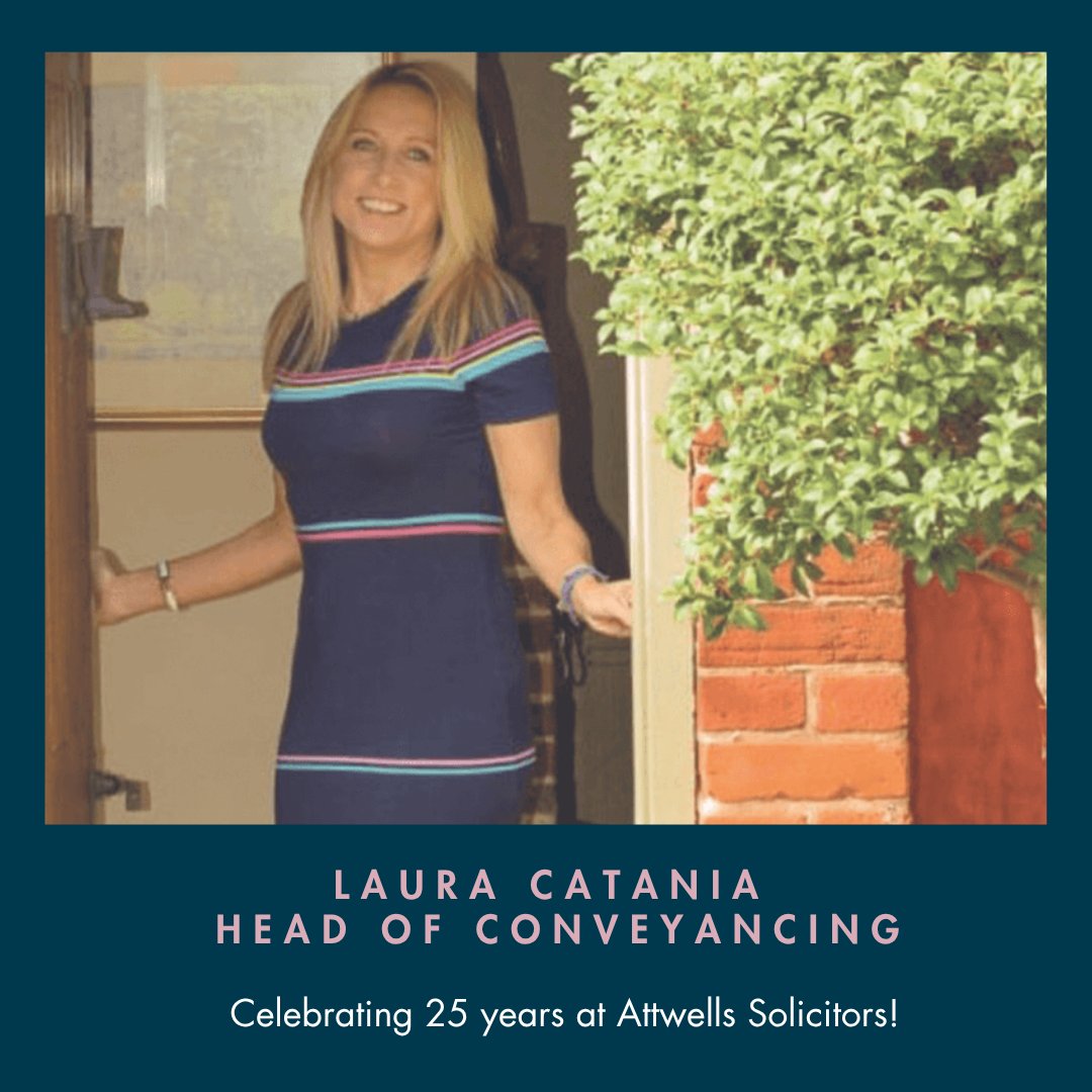 Congratulations to Laura on 25 incredible years at Attwells Solicitors!  Laura began her journey with us as a secretary to a Senior Partner. Today, Laura is not only our Head of Conveyancing, but also a Partner and a valued Board Member. #25Years #CareerMilestone #WorkAnniversary