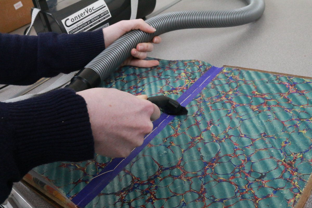 The JCNA are working this week and next on our annual collections care procedures, including using a special conservation vaccum to clean some of our letter books 📖📘

#ArchivesCleaning #Conservation #WinterClean