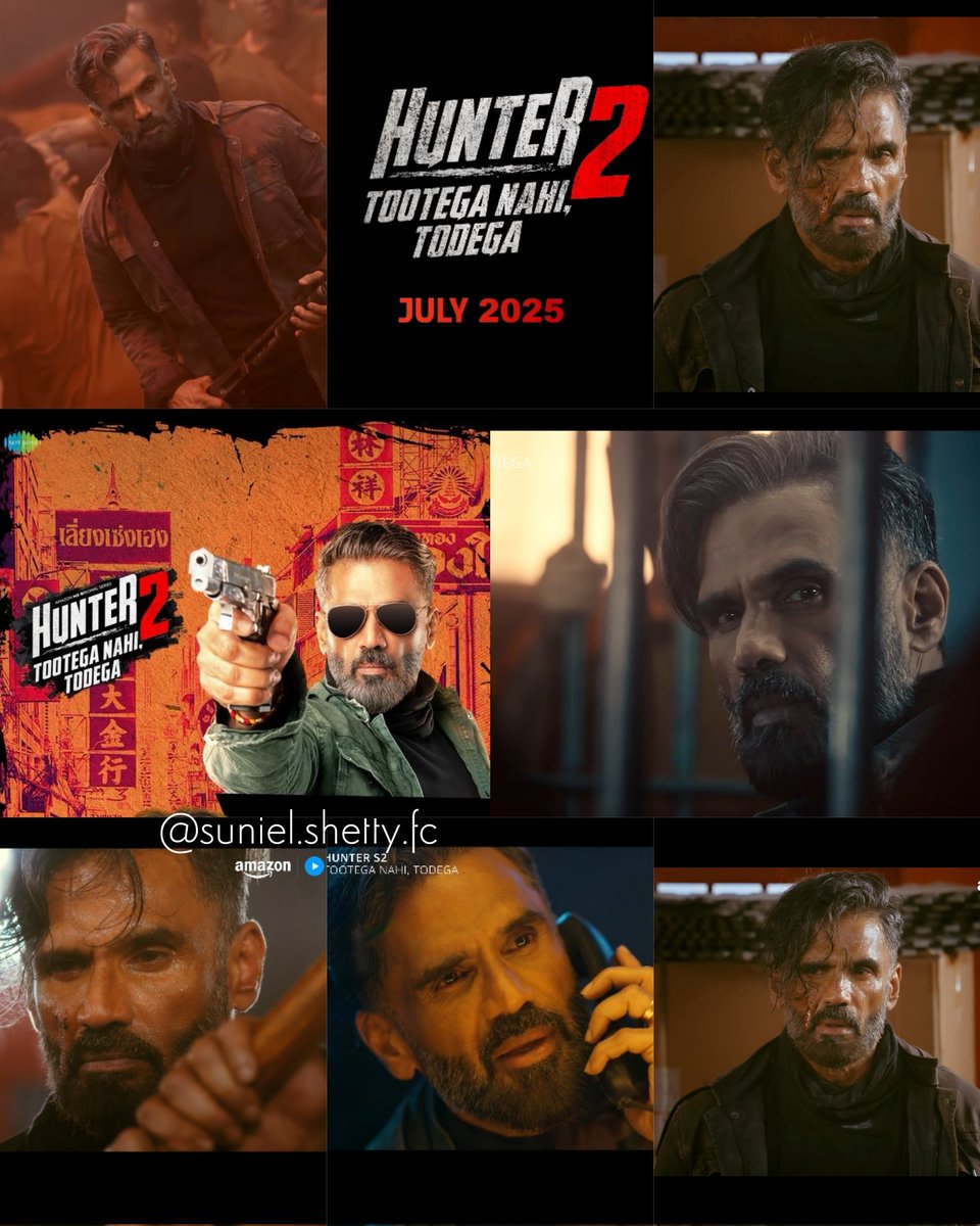 Excellent Teaser ,, Ab hoga Asli Action..♥️♥️
'HUNTER 2’ is coming in July on <a href="/MXPlayer/">Amazon MX Player</a> … Here comes <a href="/SunielVShetty/">Suniel Shetty</a> Sir in action and powerful avatar... Hunter Tootega Nahi, Todega…♥️♥️
#SunielShetty #Hunter #HunterSeason2 #Teaser