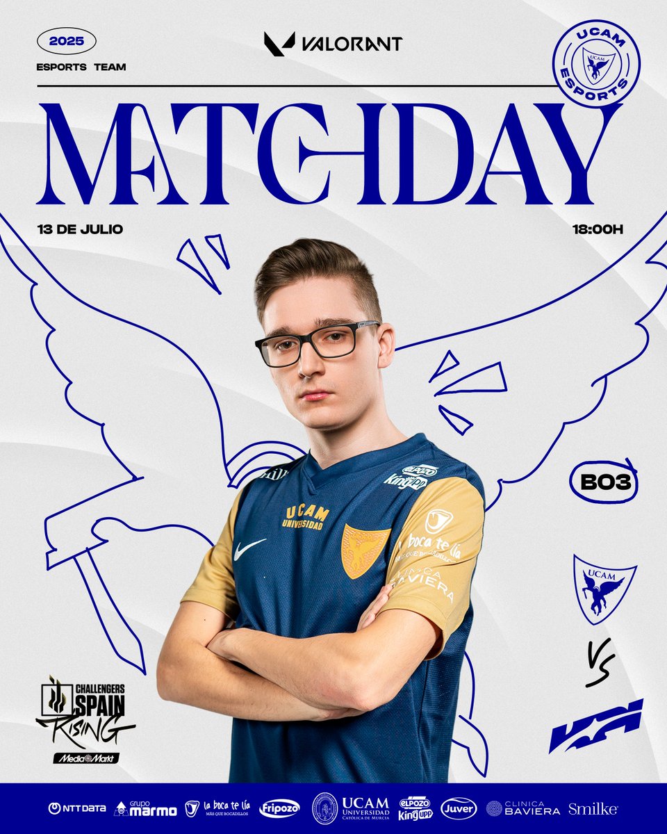 UCAM_esports's tweet image. HOY VAMOS A POR LA SEGUNDA VICTORIA DE LA FASE DE GRUPOS DE LA RISING.

🗺️ Bo3
🆚 @KPI_WORLD 
📺 twitch.tv/LVPes2 | twitch.tv/AlpaX

#RisingMediaMarkt #GoUCAM