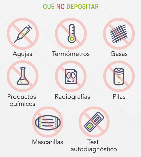 ¿Sabes qué NO ❌ debes depositar en el #PuntoSIGRE?

💉Agujas
🌡️Termómetros
🤕Gasas
🧪Productos químicos
🩻Radiografías
🔋Pilas
😷Mascarillas
🦠Test autodiagnóstico

Más info: sigre.es/landing/sobre-…