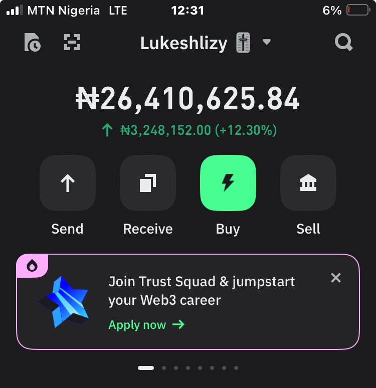 Up 3m naira plus today alhamdulilahi thank you web 3 thanks you $brett