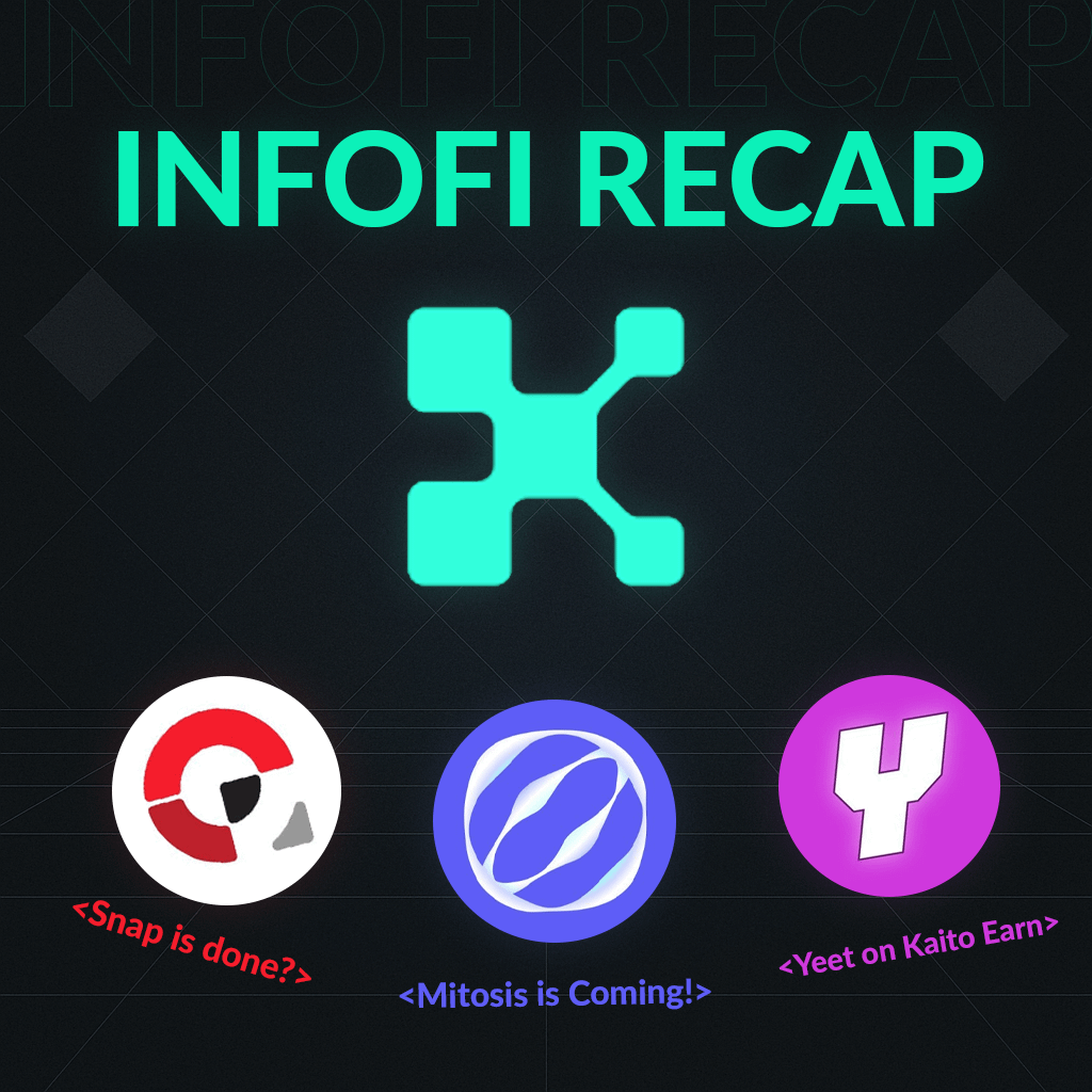 Anoma Snap, New project on Kaito Earn and more in Today's recap on Kaito InfoFi 👇

1. <a href="/anoma/">Anoma</a> Snapshot is confirmed?

&gt; Yesterday, everyone was concerned about a message from one of the project leads about Snapshot.
&gt; Today it became known that snapshot of Top 100 7D was made,