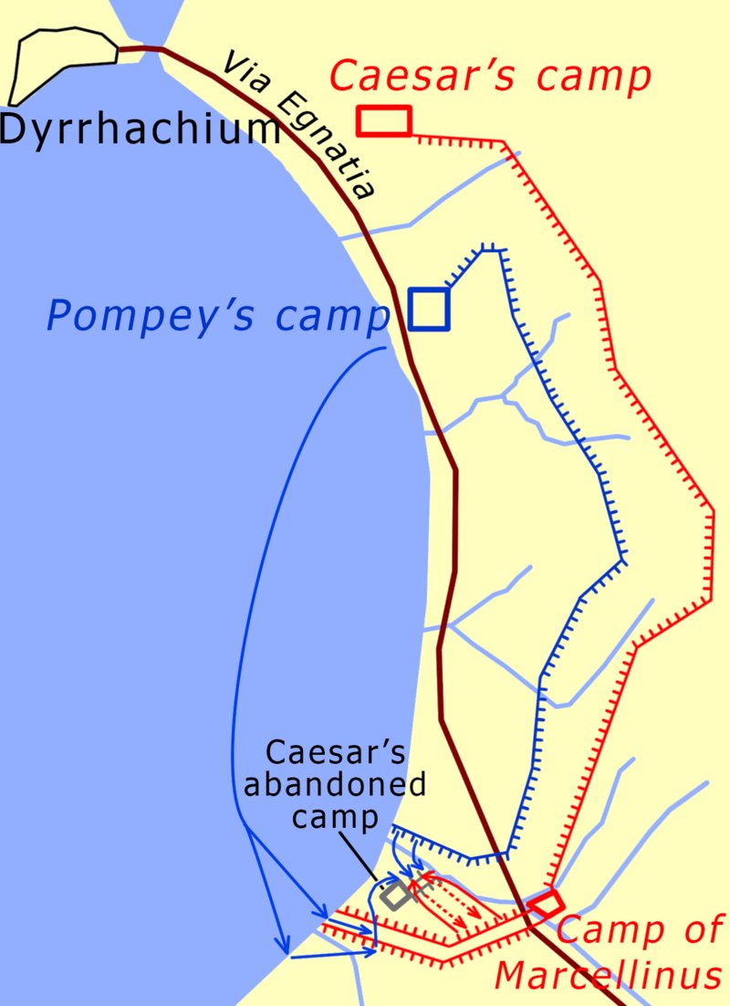 haiku_history's tweet image. At Dyrrhachium
Pompey misses his big chance
Caesar just survives