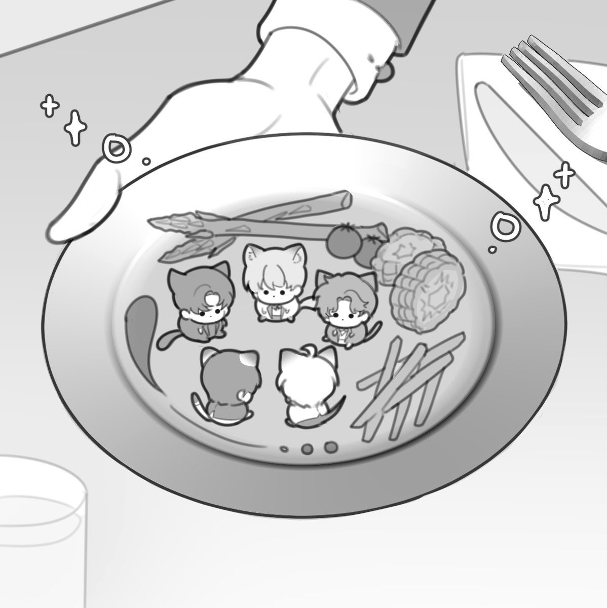 <a href="/guaiyuaaa/">怪鱼</a> 哈哈哈，您点的圆滚滚猫猫来了～请慢用！