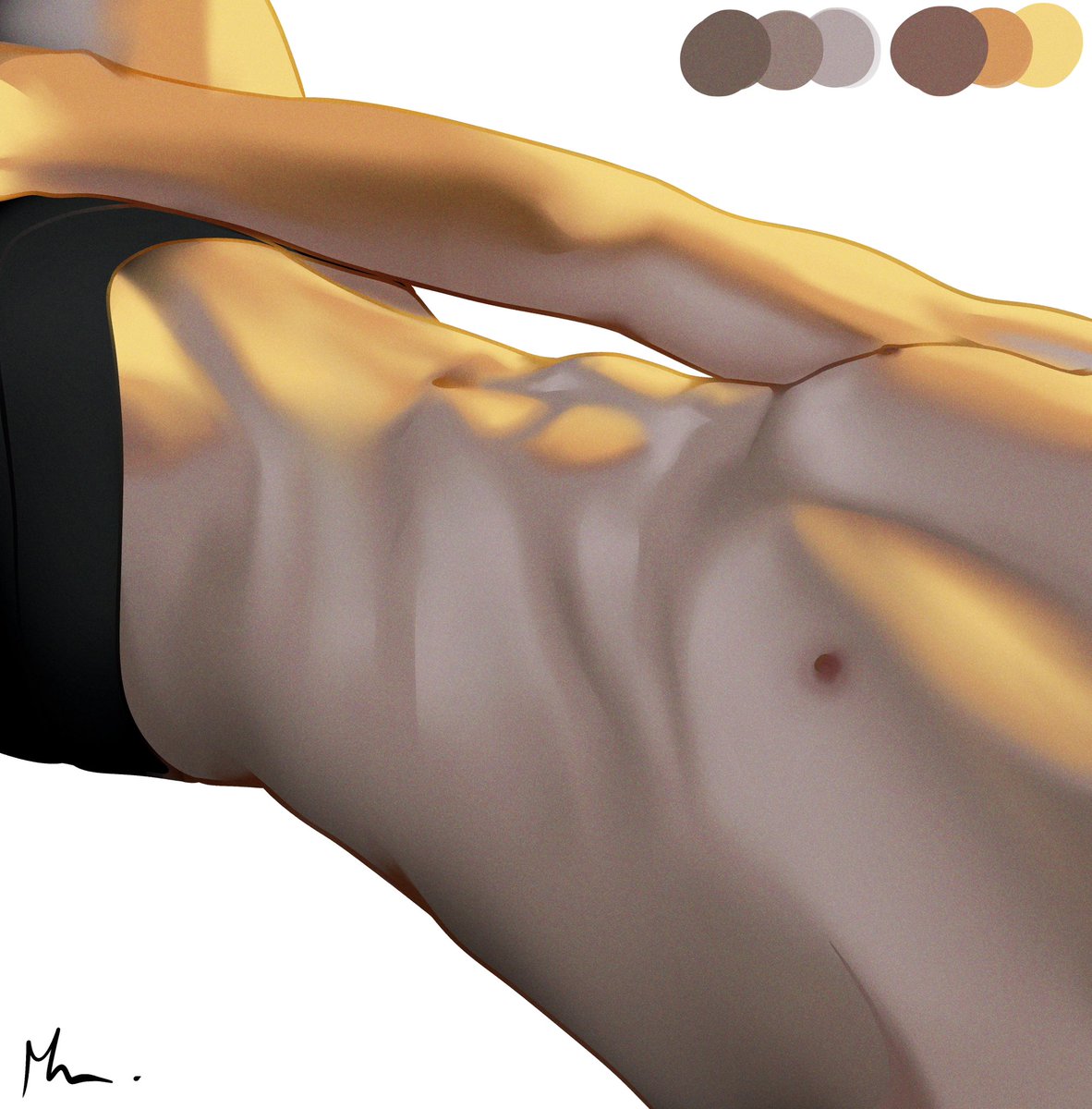 _hyokomon_'s tweet photo. Here’s a light study (perhaps with a bit of anatomy aswell haha). Overall I don’t think it’s awful, but I feel like some proportions are a bit off 😩
#digitalart #commissionsoopen #art

Done in @Procreate 🍃 https://t.co/UXkESRyHyu