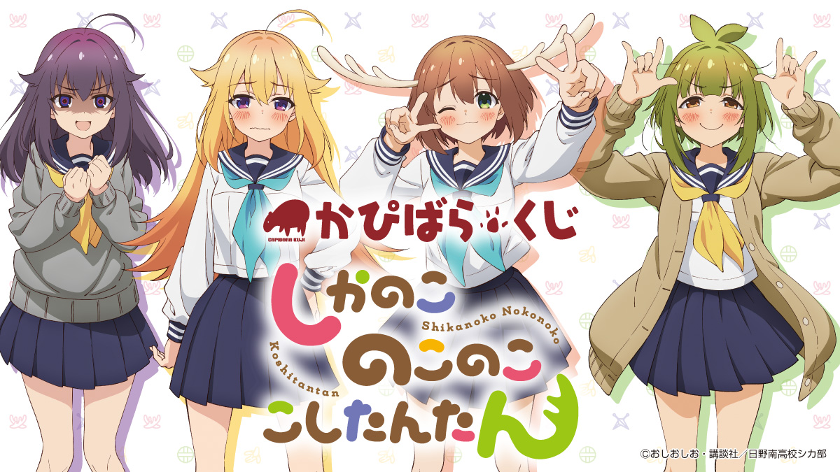 🚨✨初告知✨🚨 かぴばらくじ しかのこのこのここしたんたん 発売決定