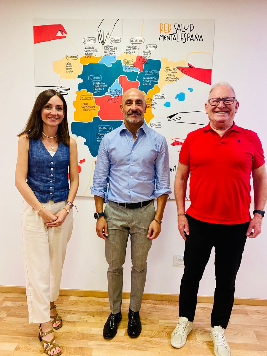 SALUD MENTAL ESPAÑA (@consaludmental) on Twitter photo 🫱🏽🫲🏻 Hoy en #SaludMentalEspaña, Nel González y Celeste Mariner, presidente y directora ejecutiva de la Confederación respectivamente, se han reunido con <a href="/jcelada/">jesus celada</a>, embajador en Misión Especial para la Convención de los #Derechos de las Personas con #Discapacidad 🫱🏽🫲🏻 Hoy en #SaludMentalEspaña, Nel González y Celeste Mariner, presidente y directora ejecutiva de la Confederación respectivamente, se han reunido con <a href="/jcelada/">jesus celada</a>, embajador en Misión Especial para la Convención de los #Derechos de las Personas con #Discapacidad