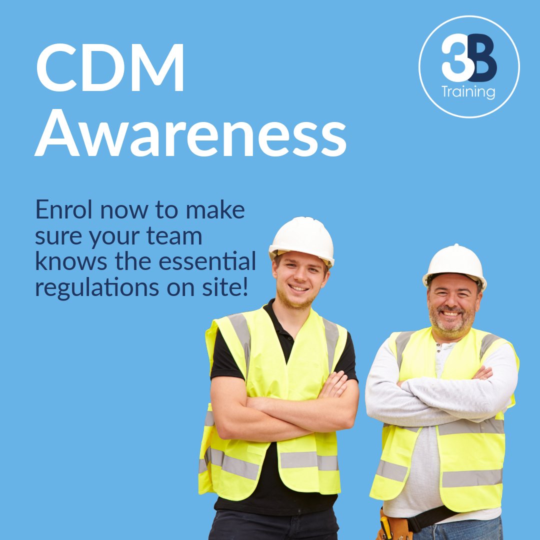 We asked one of our trainers for some insights into our CDM Awareness course, and what sort of information you might be missing out on.

You can book onto this course now: 3btraining.com/training-cours…