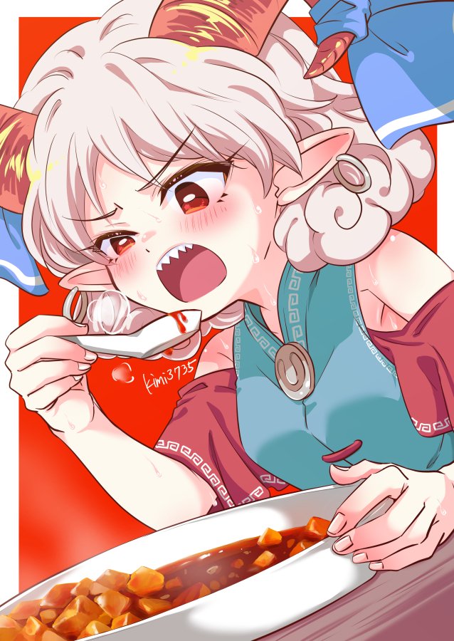 kimi3735's tweet photo. 饕餮さんと麻婆豆腐
手が止まらないやつ。
#東方Project https://t.co/M1OWsHWKjQ