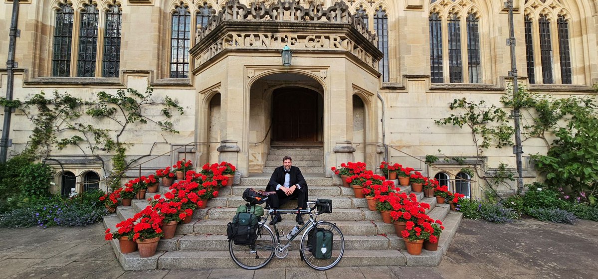 OrielOxford's tweet image. Dr Phil Grünewald, our Supernumerary Research Fellow and Tutor in Engineering Science, has taken a sabbatical to cycle from Oxford to Istanbul. You can follow his travels on his blog: philandali.de