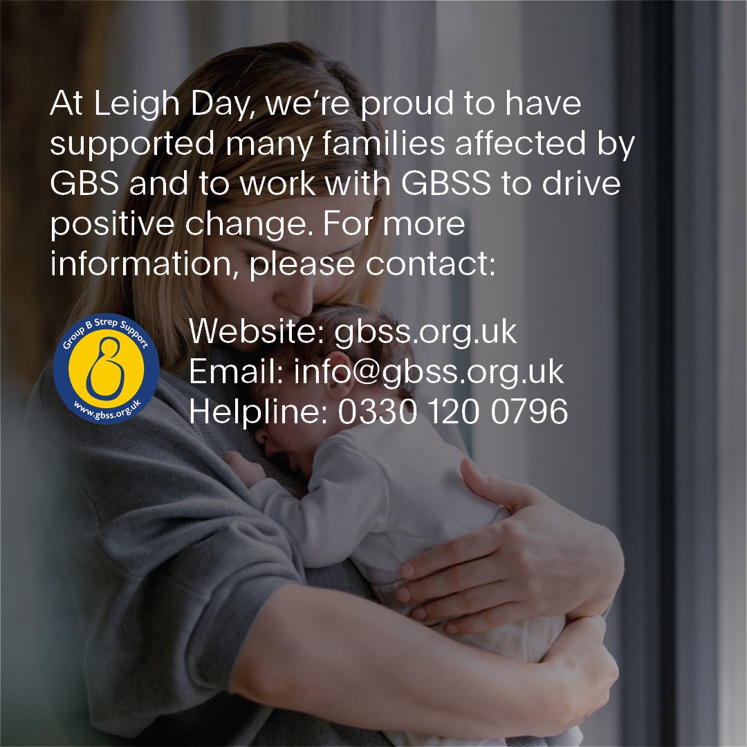 LeighDayHealth's tweet image. This Group B Strep Awareness Week, we're raising awareness of GBS, the UK's most common cause of serious infection in newborns. With the proper awareness and care, it's often preventable. We're proud to support @GBSSupport in helping protect babies from avoidable GBS infections.