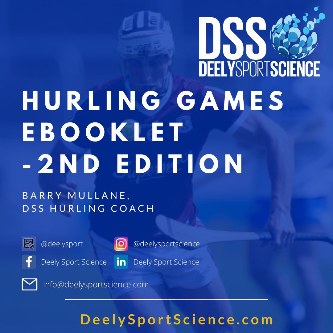2 Ebooks available to cover all ages

-FMS and fun hurling activities for the youngest players 

-Games based Ebook with SSG and match scenarios for hurling and football 

Download at dsscoaching.ie &amp; go to ebooks &amp; courses