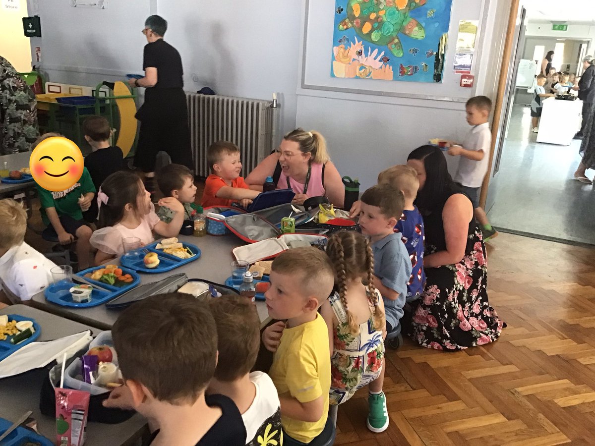 We were very sensible walking to our hall for our lunch today. Super tray carrying and trying food, sitting with our friends. We also saw some of our new teachers and teaching assistants.