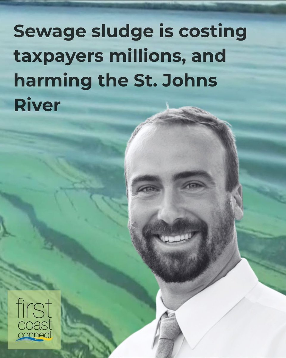 Two-thirds of the #sewagesludge produced in Florida lands in the #StJohnsRiver basin. John Henry November, executive director and general counsel at @publictrustlaw discusses a new report that outlines financial and environmental costs. Join the conversation (904) 549-2937 ☎️