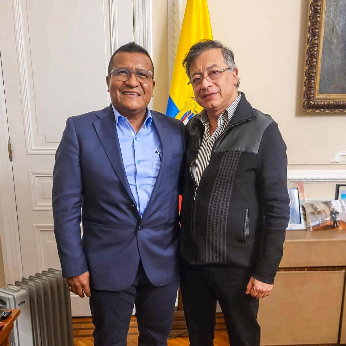 ¡Llegamos a cambiar la historia! 
En reunión con <a href="/petrogustavo/">Gustavo Petro</a> nuestro Gobernador Fulberto Guevara abordó una agenda que permitirá alinear el nuevo PDD “Unidos Gana Vichada” con el Plan Nacional de Desarrollo “Colombia, potencia mundial de la vida”. La unión hace la fuerza.💪