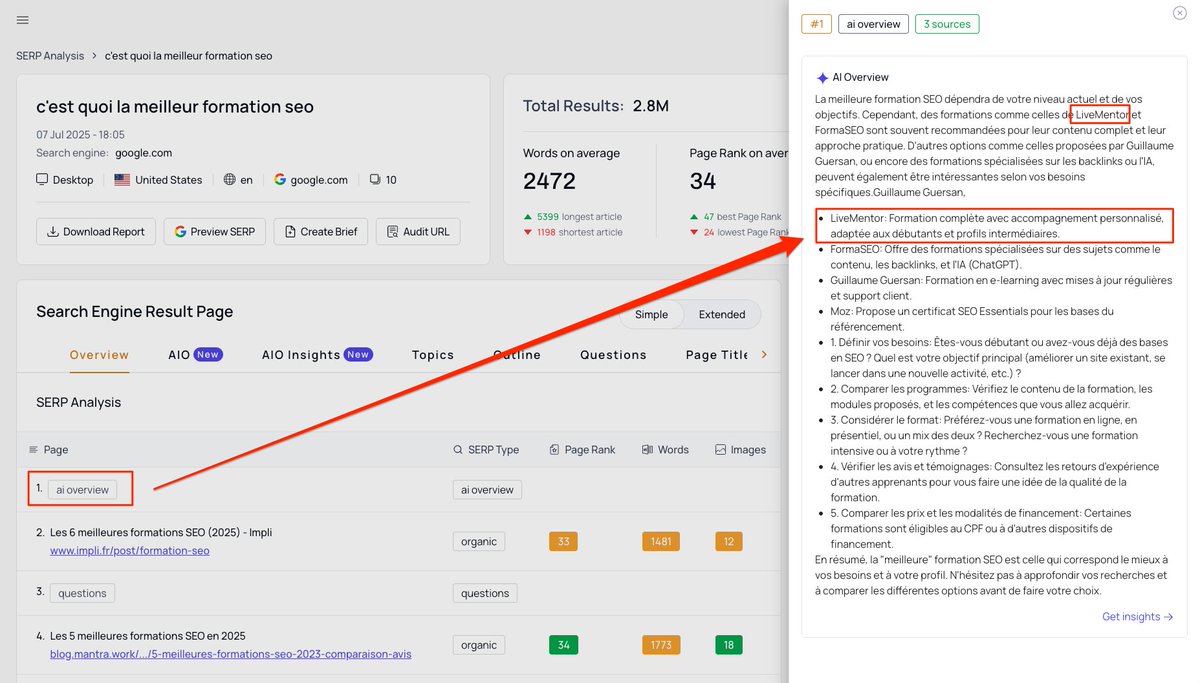 Ça ne sert à rien de faire ça en France. 🇫🇷 

Ça ne sert à rien d’analyser les SERP US pour comprendre les tendances. 

Ça ne sert a rien de voir si ma marque est présente dans les AI Overview, ça ne sert à rien de contacter les sources…

Mais peut-être que si on ne fait rien,
