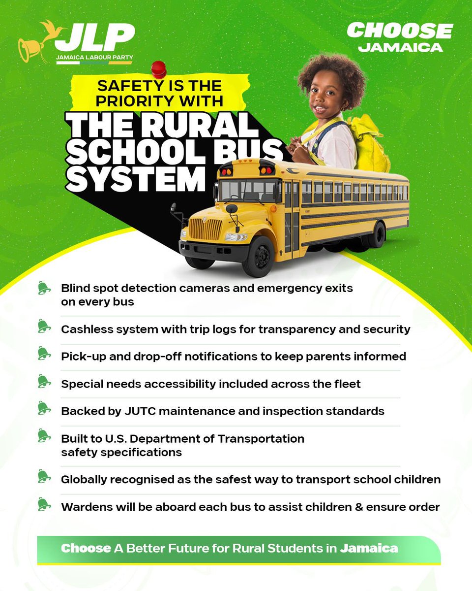 Choose a better and safer future for children in rural Jamaica and an affordable solution for parents. 

#ChooseJamaica 🇯🇲