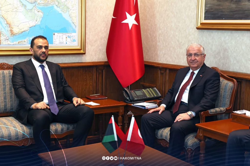 emad_badish's tweet photo. 🇱🇾🇹🇷..

وكيل وزارة الدفاع عبدالسلام زوبي يوقع مع وزير الدفاع التركي يشار غولر اتفاقية لرفع قدرات الجيش الليبي
الاتفاقية تشمل بنودًا للتعاون في مجالات التدريب العسكري المتقدم، وتبادل الخبرات، والدعم الفني واللوجستي 

زوبي: الاتفاقية خطوة مهمة لتأهيل وتطوير منتسبي الجيش الليبي. https://t.co/YDB21eLgLP