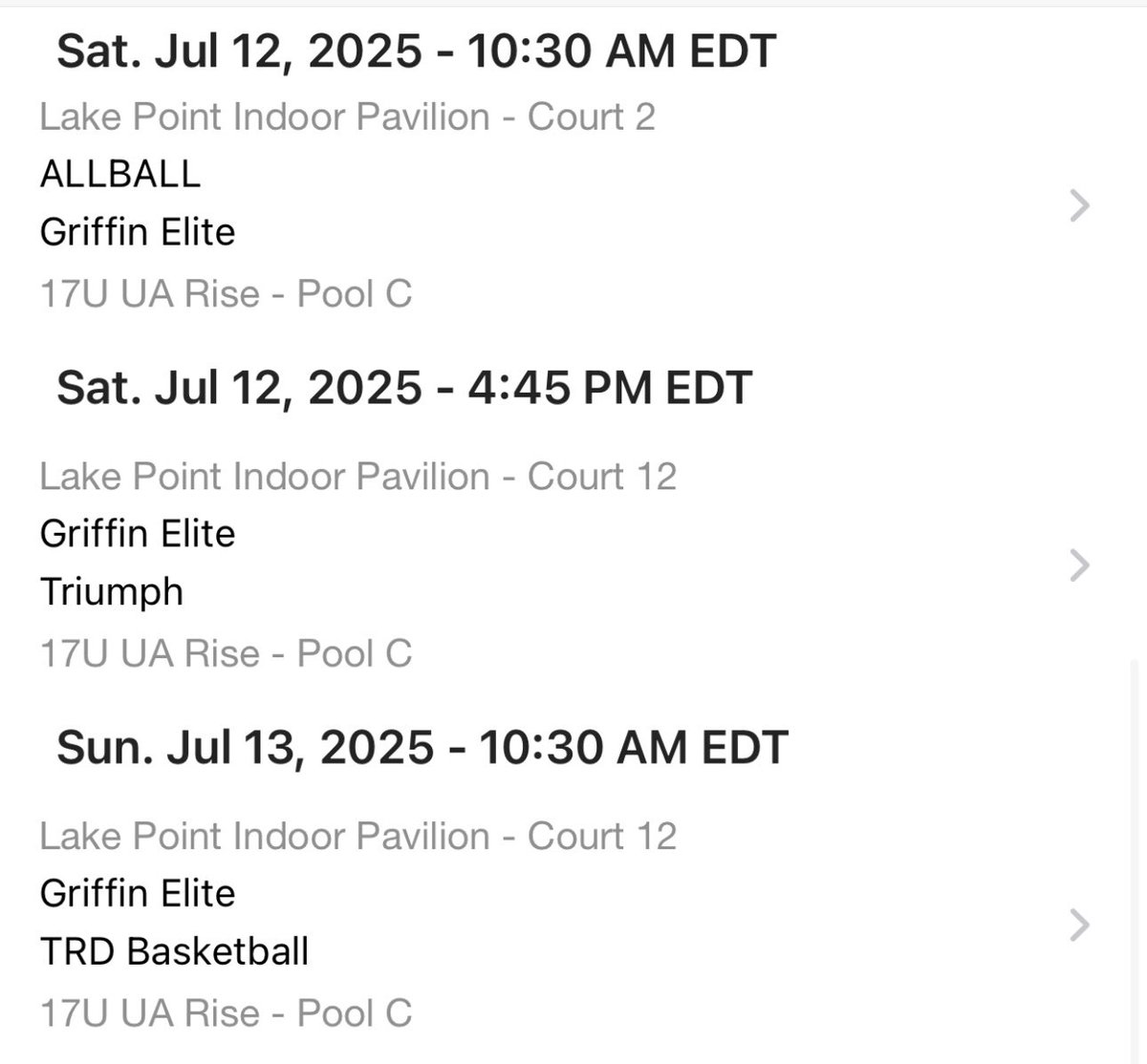 17u Roster and schedule for <a href="/RiseCircuit/">UA Rise Circuit</a> Session 3 this week. Get started at 1030 this morning!:
1 <a href="/montezgay4/">Tez Gay</a> (2027)
3 Tate Robinson
5 <a href="/BartelsonA61432/">Amari Bartelson</a> 
10 <a href="/MalachiAshford3/">Malachi Ashford</a> 
11 <a href="/_samspillman/">Sam Spillman</a> 
12 <a href="/Bry0nnn/">Bryonn “La Bryonn” Faulkner</a> 
15 <a href="/walker_craig10/">Walker Craig</a> 
21 <a href="/LandonHenn66460/">Landon Henning</a> (2027)
🔴⚪️⚫️