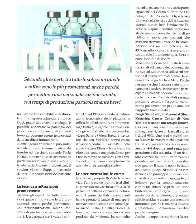 IREISGufficiale's tweet image. 💉 Il vaccino che verrà: insegnare al sistema immunitario a sconfiggere il cancro.
@NisticoLab
IRE su
@OKLaSalute
Vaccini mRNA personalizzati
Studi in corso su melanoma, polmone e pancreas
Il futuro? Prevenire prima ancora che il tumore nasca 🛡️