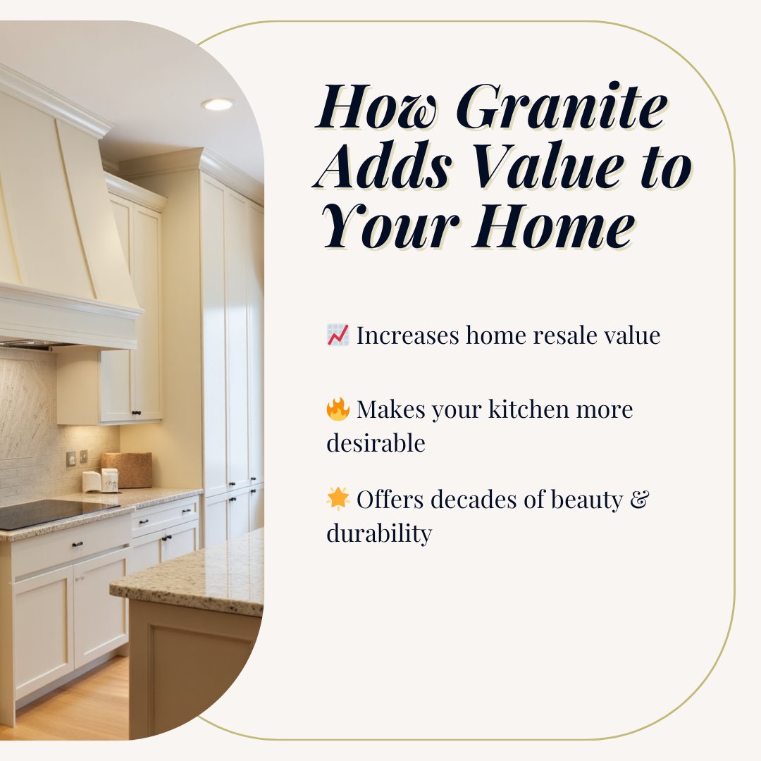 ArtStneSurfaces's tweet image. Upgrade your home with granite countertops! 💎🏡 Increase resale value, enhance kitchen appeal, and enjoy lasting beauty. Art Stone Surfaces in Orlando can make your dream kitchen a reality! Visit artstonesurfaces.com #HomeImprovement #GraniteGoals