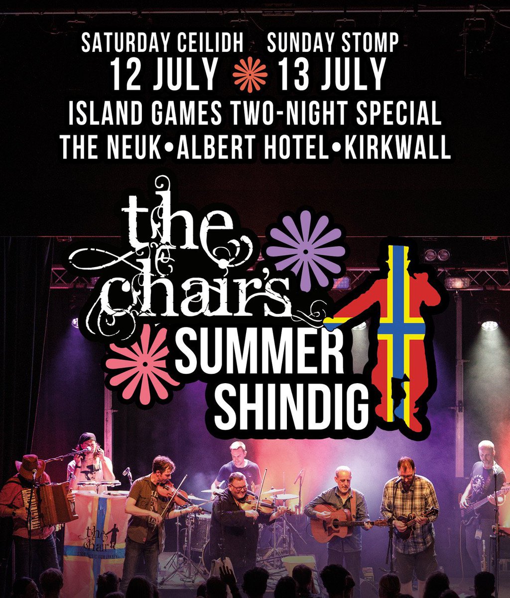 🔥⏳ 3 DAYS TO GO ⏳🔥

Now only limited 🎟️s available on the door 💃 

#orkney #shindig #sunday #stomp #thechair #fara #elguapo #lucycromarty #kirkwall #islandgames #almostsoldout