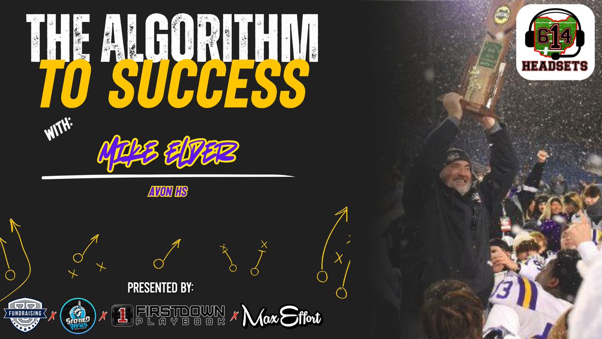 Kyle Stout (@coachstoutglhs) on Twitter photo 🚨 Listen in as <a href="/coach_elderm/">Coach Elder</a> opens up about his storied career and shares pearls of wisdom from his "Algorithm to Success" as program after a 16-0 State Championship in 2024 (Links 👇)
Powered by: <a href="/OhioFundraising/">Fundraising University-Ohio</a> x <a href="/StoriedRivals/">Storied Rivals®</a> x <a href="/FDPlayBook/">FirstDown PlayBook</a> x <a href="/maxeffortmuscle/">Max Effort Muscle</a>
<a href="/donnymac98/">Donovan White</a> 🚨 Listen in as <a href="/coach_elderm/">Coach Elder</a> opens up about his storied career and shares pearls of wisdom from his "Algorithm to Success" as program after a 16-0 State Championship in 2024 (Links 👇)
Powered by: <a href="/OhioFundraising/">Fundraising University-Ohio</a> x <a href="/StoriedRivals/">Storied Rivals®</a> x <a href="/FDPlayBook/">FirstDown PlayBook</a> x <a href="/maxeffortmuscle/">Max Effort Muscle</a>
<a href="/donnymac98/">Donovan White</a>