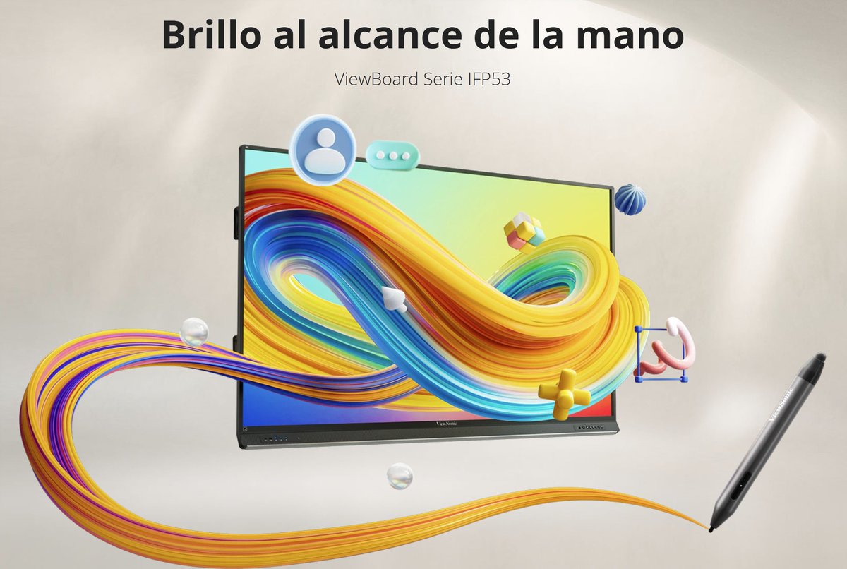 ViewSonicES's tweet image. Descubre la Serie #ViewBoard® IFP53. El software ViewSonic Education completa la experiencia, fomentando la colaboración y el compromiso en las aulas con herramientas digitales interactivas diseñadas para maximizar el potencial de los estudiantes. viewsonic.com/es/products/vi…