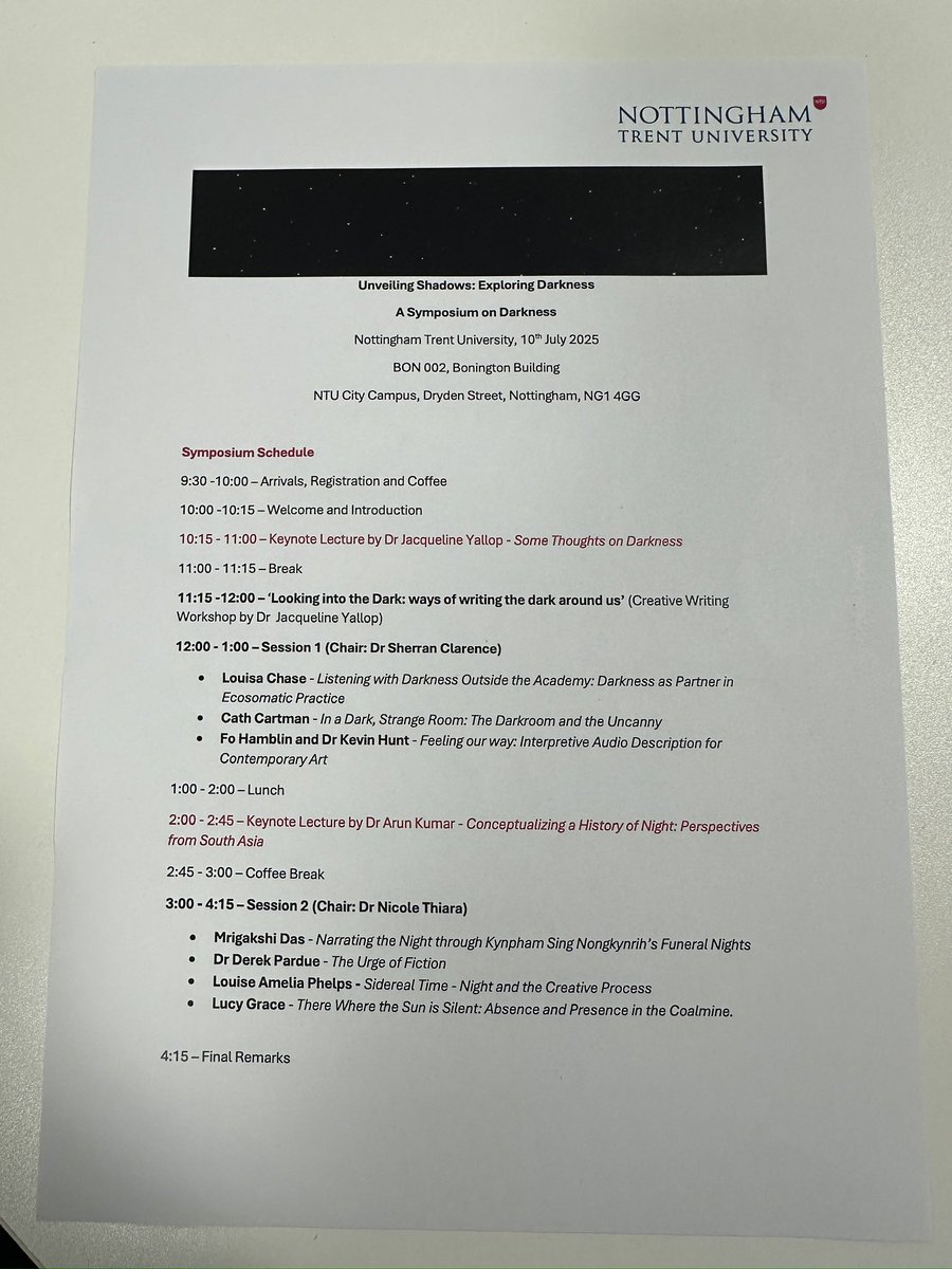 In defence of darkness

Conference