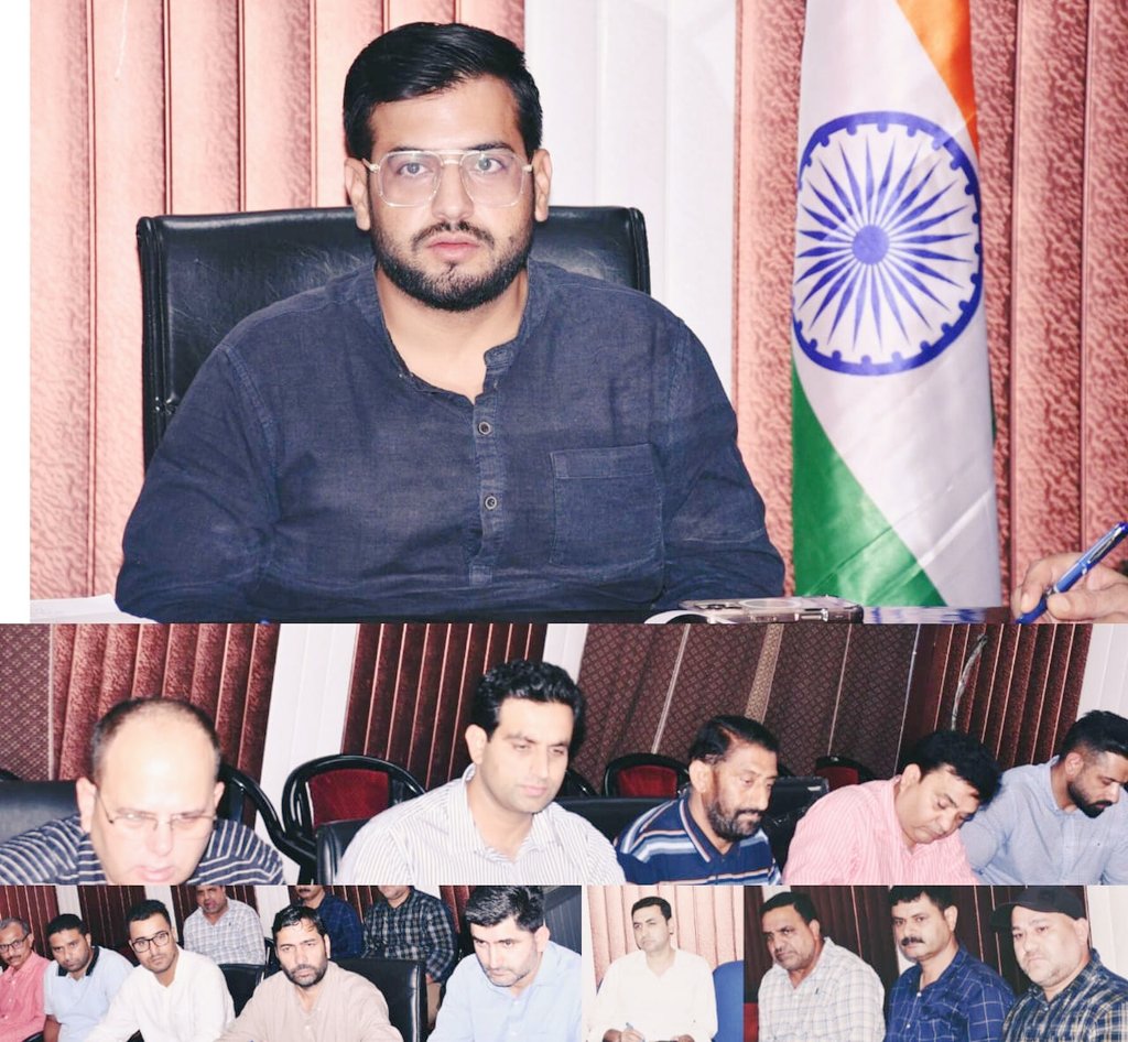 Information and PR , Rajouri (@diorajouri) on Twitter photo DC #Rajouri Abhishek Sharma chaired a meeting to review RDD works, focusing on MGNREGA progress, geo-tagging, PMAY implementation & check dam construction. Directed recovery from defaulting PMAY beneficiaries & stressed transparency & doorstep service delivery
<a href="/diprjk/">Information & PR, J&K</a> <a href="/Abhi1shrma/">Abhishek Sharma</a> DC #Rajouri Abhishek Sharma chaired a meeting to review RDD works, focusing on MGNREGA progress, geo-tagging, PMAY implementation & check dam construction. Directed recovery from defaulting PMAY beneficiaries & stressed transparency & doorstep service delivery
<a href="/diprjk/">Information & PR, J&K</a> <a href="/Abhi1shrma/">Abhishek Sharma</a>