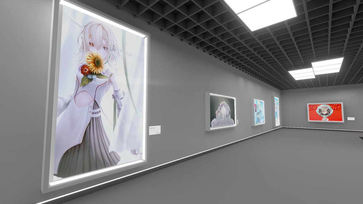 KCreproduction's tweet photo. 【げ鯖展アーカイブ 公開中】
新公開ワールド #KAFAM では、アーカーシャ公会堂で実施していた「げ鯖展」の作品を再公開しています
展示作品の中には特殊な加工が施されたものや、今回のために描き降ろされた新作も含まれています
是非再観測しに来てくださいね♪
#VRChat
#観測者都市再現計画 https://t.co/sfcE4SsV8A