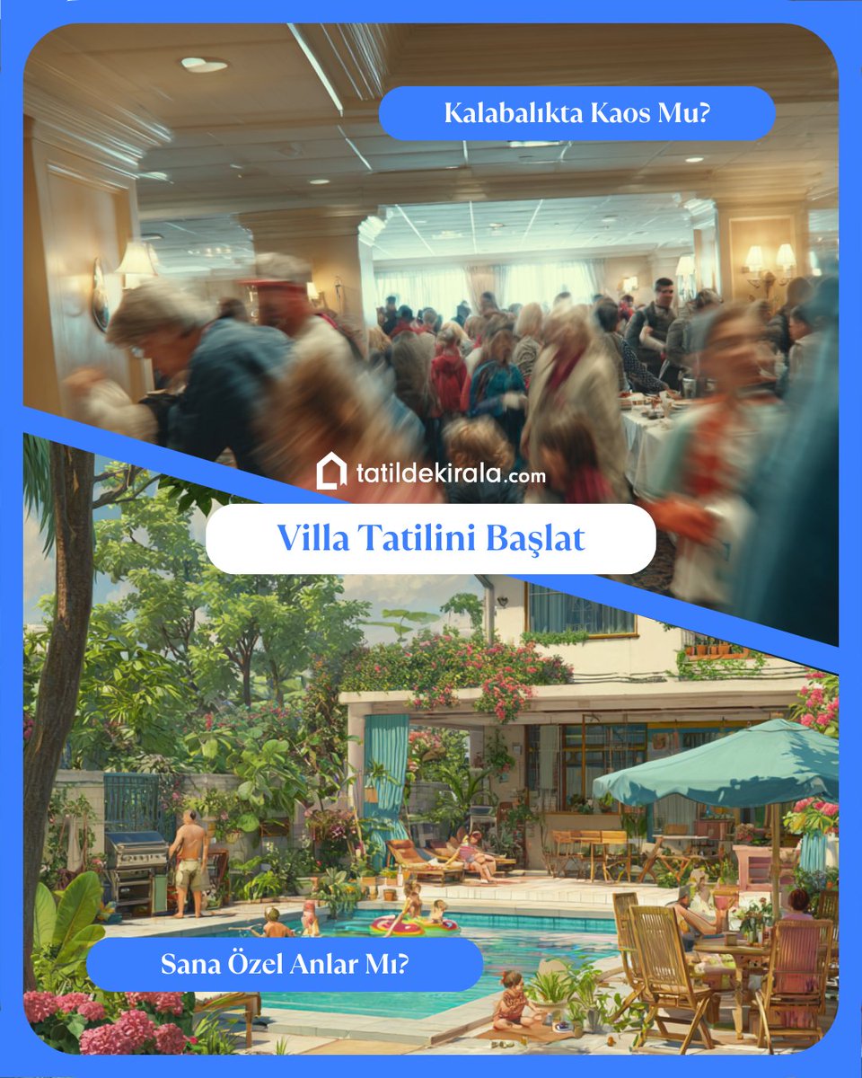 🎒 Kalabalık otel kuyruklarında zaman kaybetmek mi?
Yoksa sadece sana özel bir villada huzurlu bir tatil mi?
🛏️ Villa tatilinde ne saati düşünürsün, ne kahvaltı sırasını.
Kendi havuzun, kendi planın, kendi kuralların olur.
Üstelik sevdiklerinle baş başa, doğanın ve konforun tam