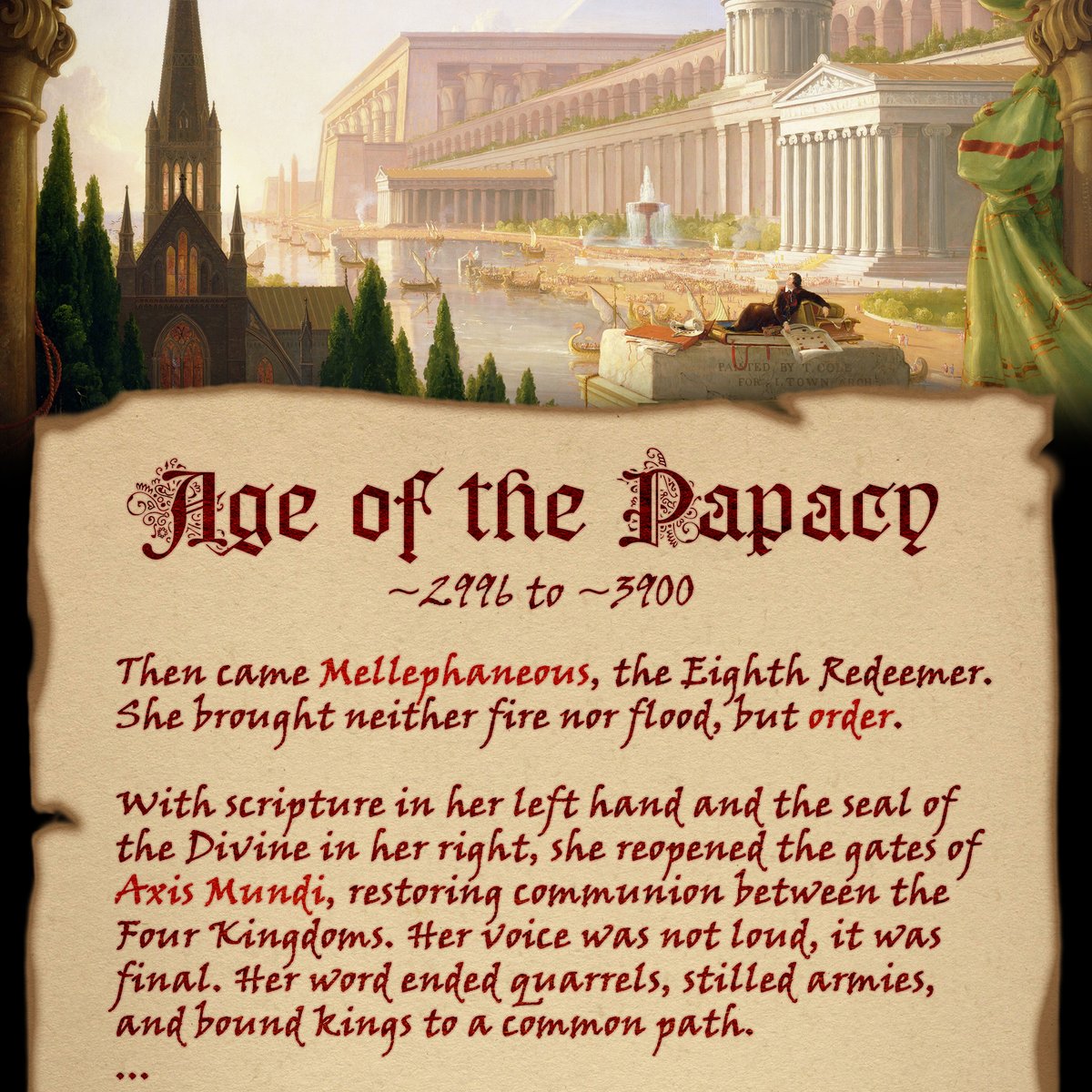 PlayPaxDei's tweet photo. The last words of Thelonius the Scribe - Age of Papacy

#PaxDei #lore #MMO https://t.co/hI7cyUDQVW