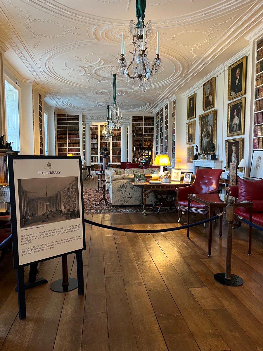 cspencer1508's tweet image. The Library - I believe, the best room at @AlthorpHouse