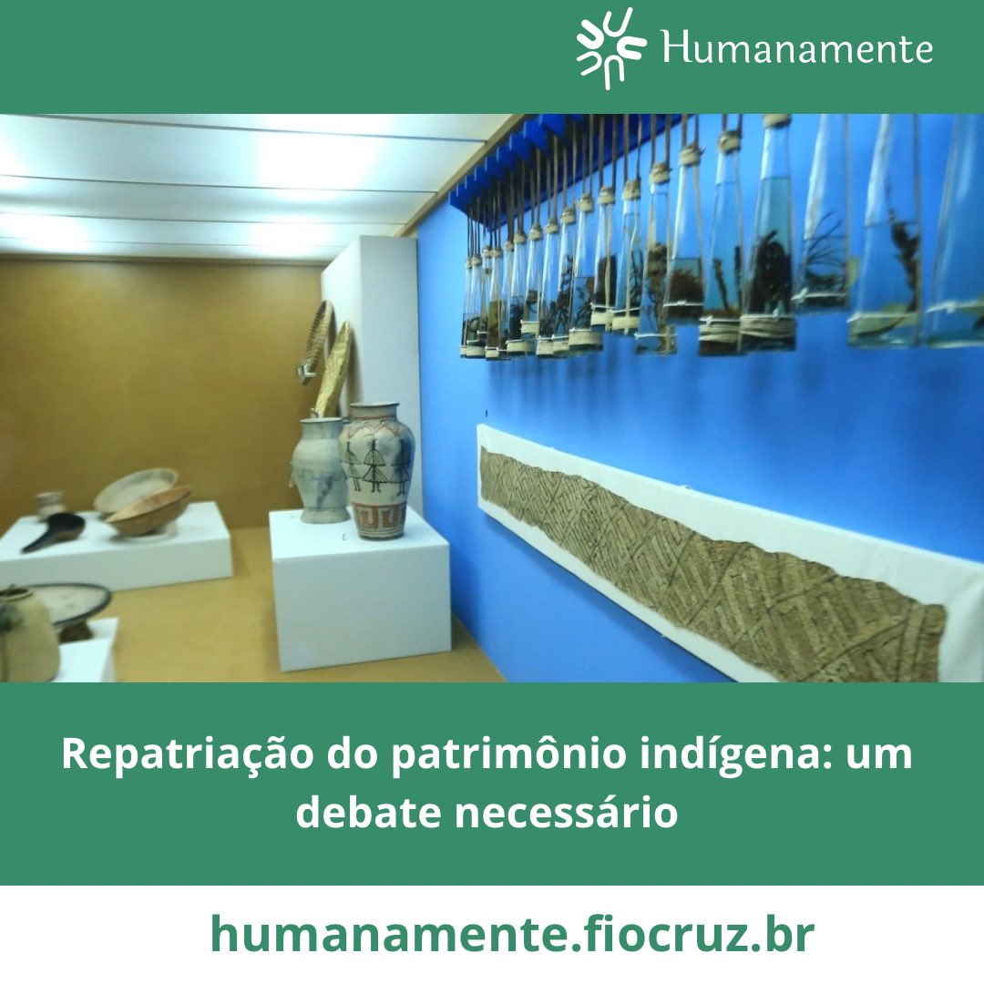 sitehumanamente's tweet photo. REPATRIAÇÃO DO PATRIMÔNIO INDÍGENA: UM DEBATE NECESSÁRIO 

Leia a matéria completa em https://t.co/fCaFoPAugQ
Apoio CNPq 

#divulgaçãocientífica #humanidades #cnpq #cnpq_oficial #mcti #patrimônioindígena #artefatoshistóricos #cultura #históriacolonial https://t.co/Gl6FZCakfd