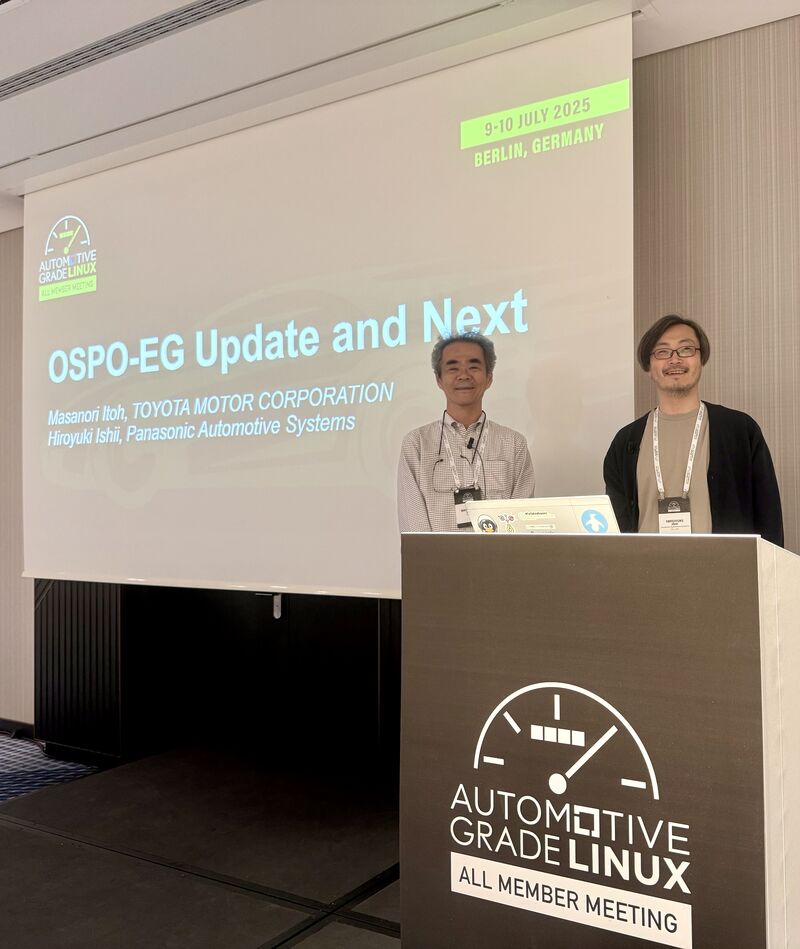 autolinuxjp's tweet image. 今年もっとも熱いエキスパートグループOSPOｰEGのステータスアップデートの発表もありました。