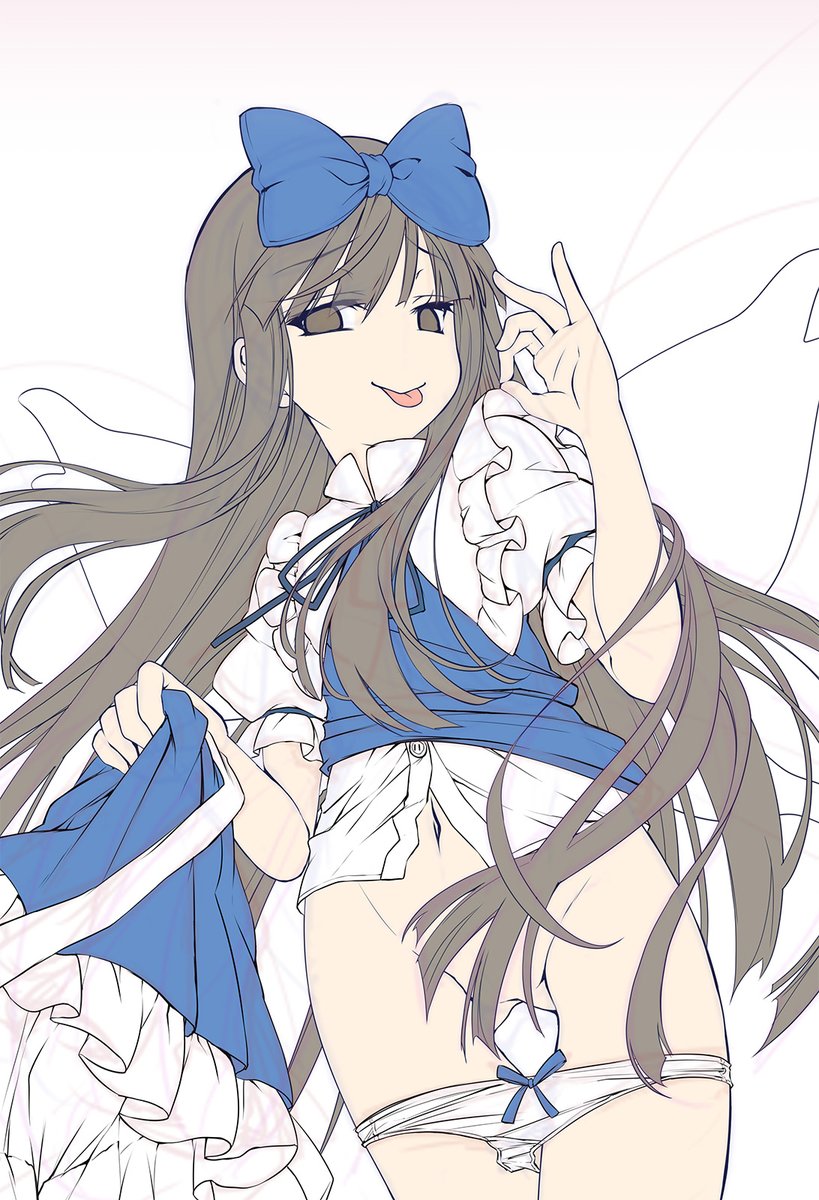 夏コミ新刊の表紙線画完成～
今からガシガシ塗ってく
