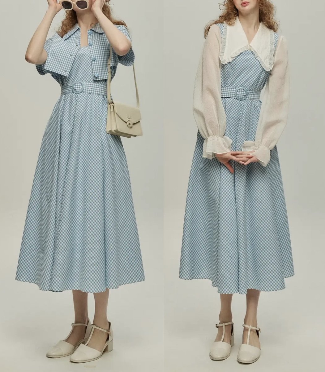 7月12日(土)再販開始 《隣人から芝刈り機を借りた》Top,Dress / Blue