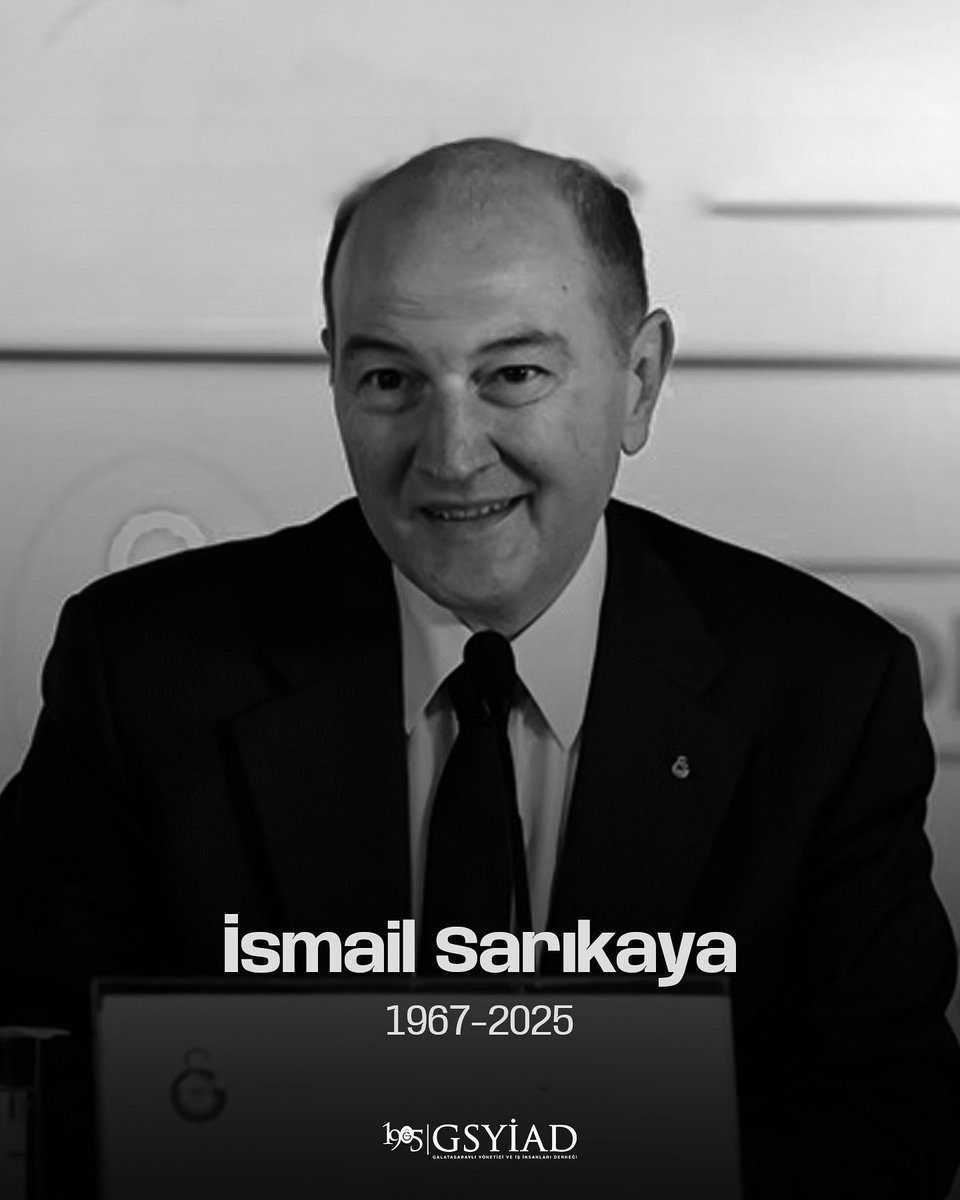 Camiamızın kıymetli isimlerinden, Galatasaray Sportif A.Ş. Yönetim Kurulu üyesi ve geçmiş dönemler dernek başkanımız İsmail Sarıkaya’nın vefatını derin bir üzüntüyle öğrenmiş bulunmaktayız.

Hayatı boyunca duruşuyla, karakteriyle hepimize örnek olmuş, ardında unutulmayacak bir iz