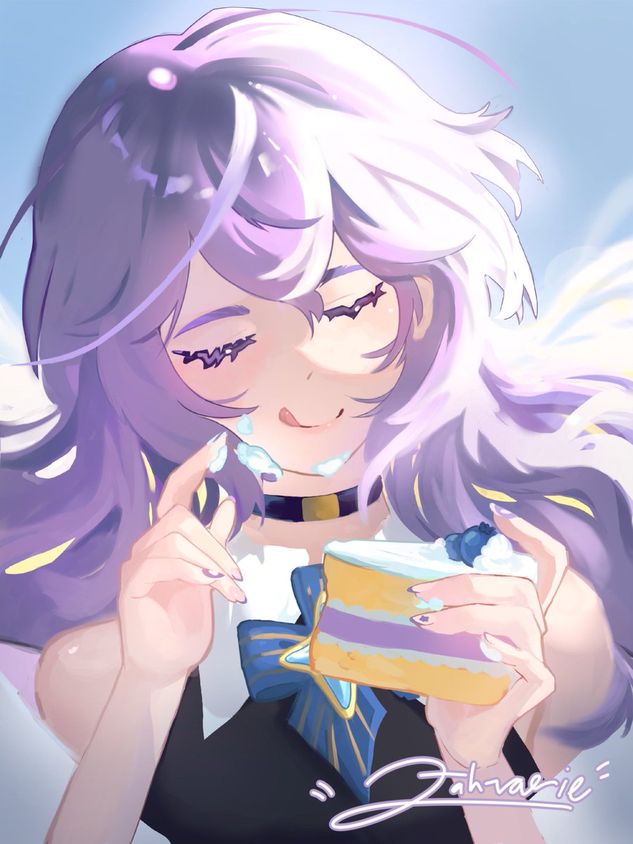 Zahvarie's tweet photo. The moon, isnt it pretty? 🌜🍰
#ホロライブ #Moona_Hoshinova #HoshinovArt https://t.co/2mHLuxuais