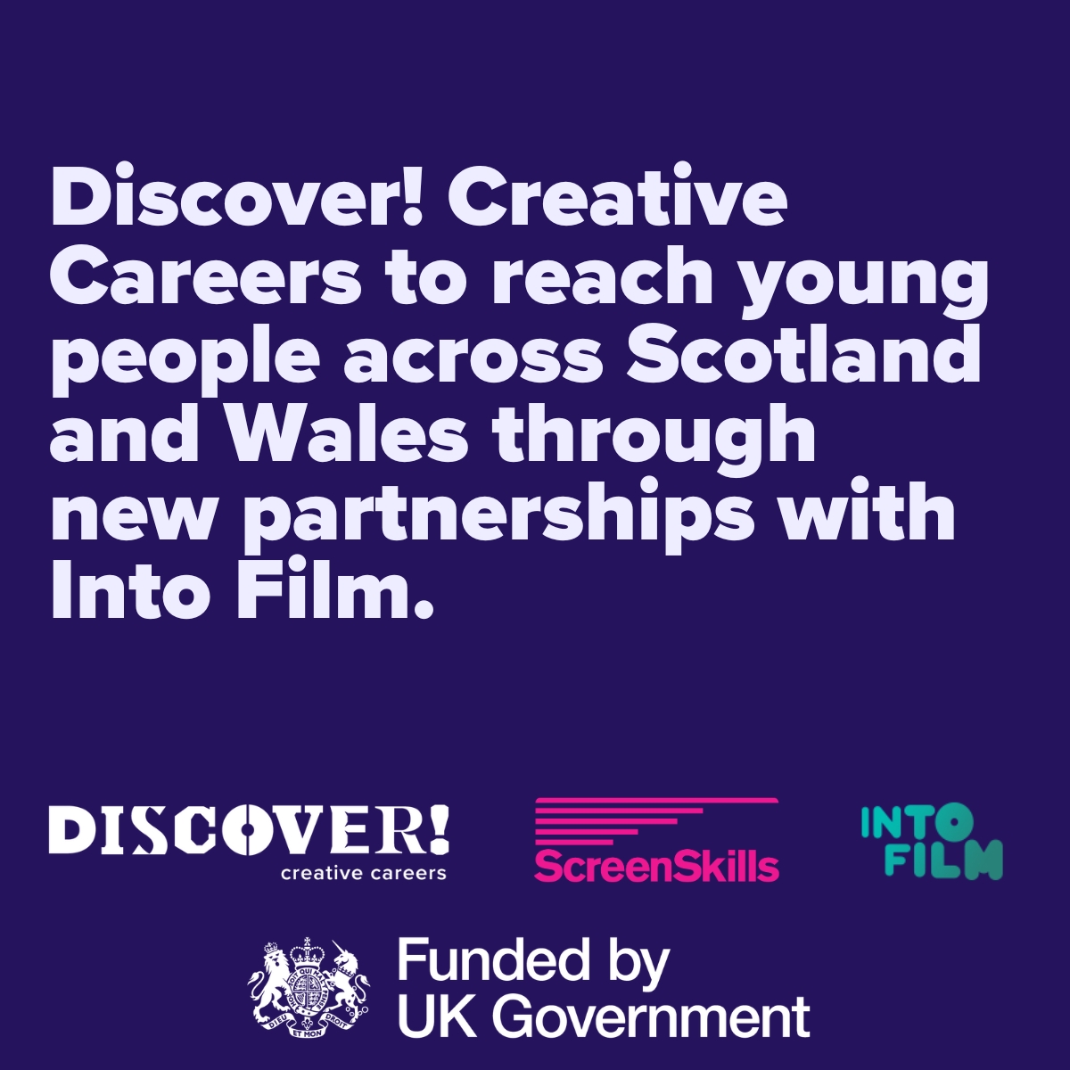 CreativeCareer5's tweet image. We're thrilled to announce our expansion into Scotland and Wales through new partnerships with @intofilm_edu @intofilm_cymru @intofilm_scot
#DiscoverCreativeCareers is funded by @DCMS
Read more about the announcement: discovercreative.careers/about/news/dis…