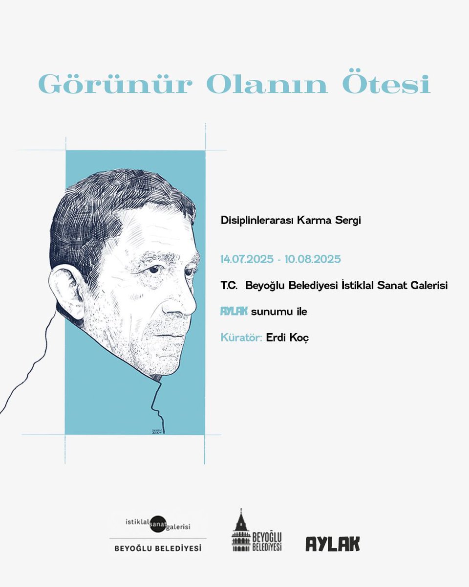 Nuri Bilge Ceylan’ın sinema dilinden ilham alan sanatçılar, Erdi Koç küratörlüğünde sessizlikleri, doğayı ve içsel çatışmaları kendi yorumlarıyla sanat eserlerine taşıyor.

"Görünür Olanın Ötesi" sergimize tüm sanatseverleri bekliyoruz.

🗓 14 Temmuz – 10 Ağustos
📍İstiklal Sanat