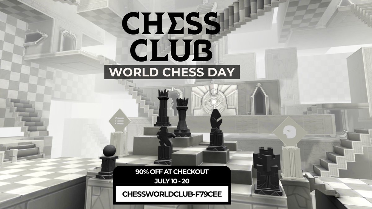 4 years of Chess Club! 🎉 Help us hit 2,000 reviews on the Meta Store before World Chess Day ♟️
🎁 90% OFF with code: CHESSWORLDCLUB-F79CEE
💌 Gift it to a friend (or rival)
📅 Valid through July 20
Let’s hit this milestone together! 🙌