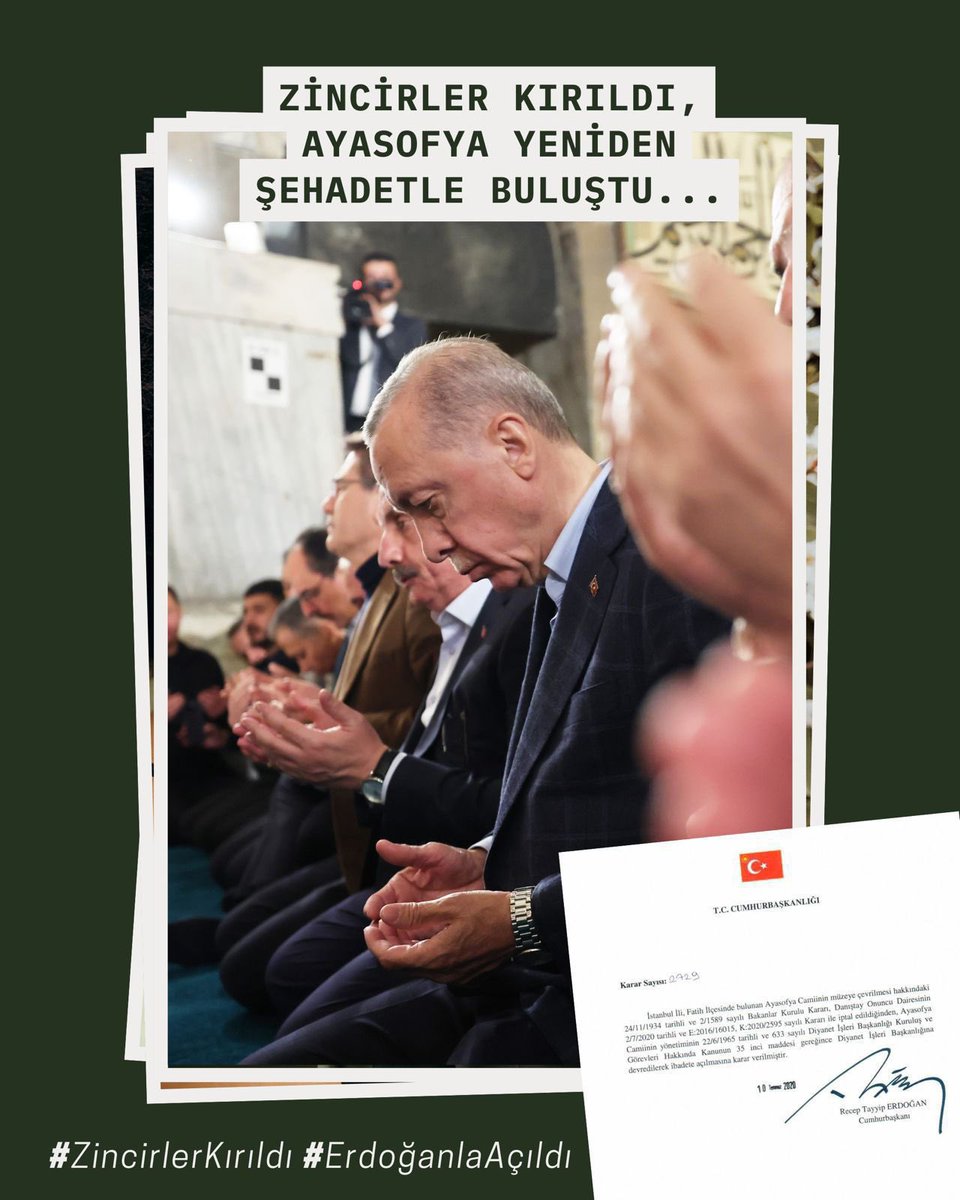 5 yıldır hür ve özgürce…

Daim olsun ezan sesin.🇹🇷

#Ayasofya #ErdoğanlaAçıldı
