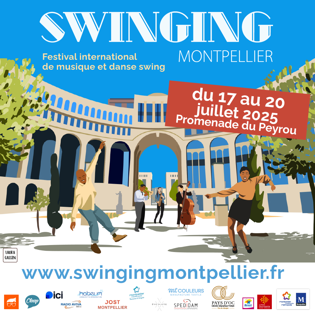 🎶 🎷Concerts, masterclass, initiations pour toute la famille, soirée gratuites …
Rendez-vous du 17 au 20 juillet 2025 pour la 6ᵉ édition du festival international de musique et de danse Swinging Montpellier 😍🤩
📍 Promenade du Peyrou
Infos 👉 swingingmontpellier.fr